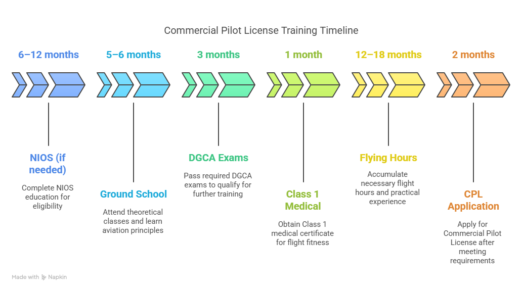 Timeline to Become a Pilot